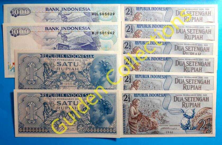 Paket Murah Uang Kuno Mahar Pernikahan 2017 Rupiah UNC Baru Gress Biru