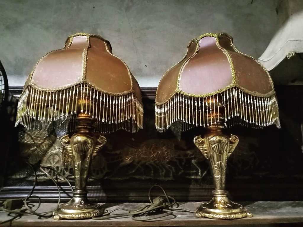 Lampu meja ORIGINAL ITALY BERAT BANGET BAHAN KUNINGAN TEBAL