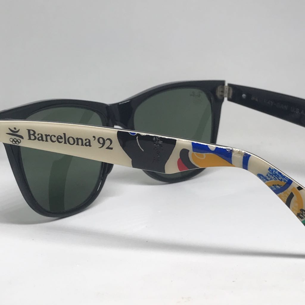 Vintage Sunglasses Ray-ban Wayfarer II Special Edition Olympic Games 1992 Barcelona Original Bausch and Lomb USA