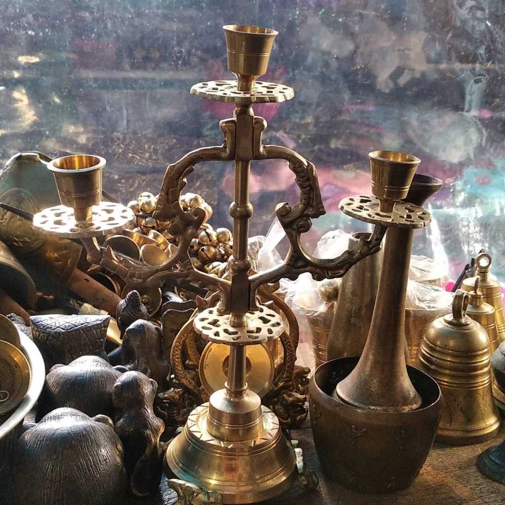 Tempat lilin 3 cabang