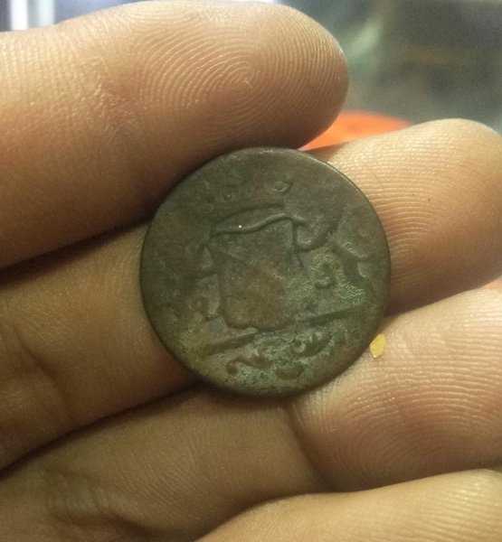 A 2048 Koin Kuno Voc Ultrech Duit Tahun 1787 Bekas Pakai Kondisi Sesuai Gambar