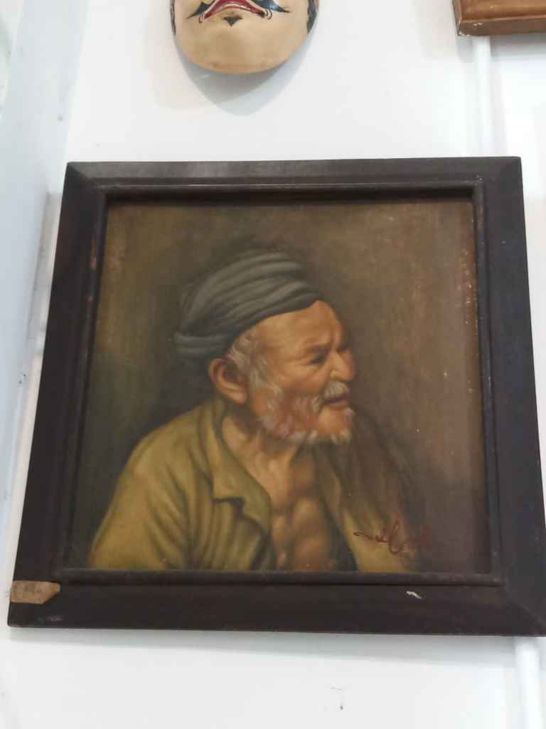 LUKISAN ORANG TUA SURJAN BAJU KUNING