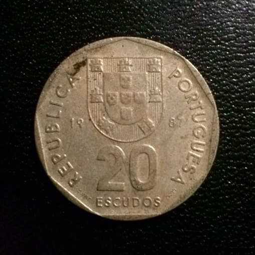 Portugal - 20 Escudos 1987 : Koin / Asing / Kuno