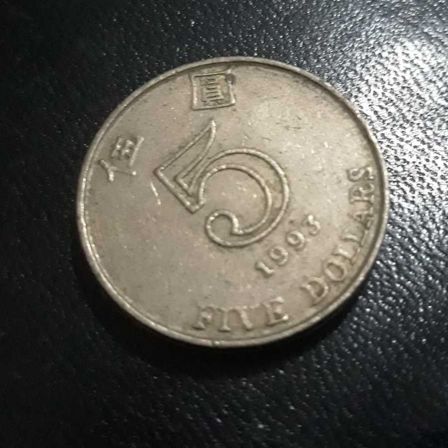Hong Kong - 5 Dollars 1993 : Koin / Asing / Kuno