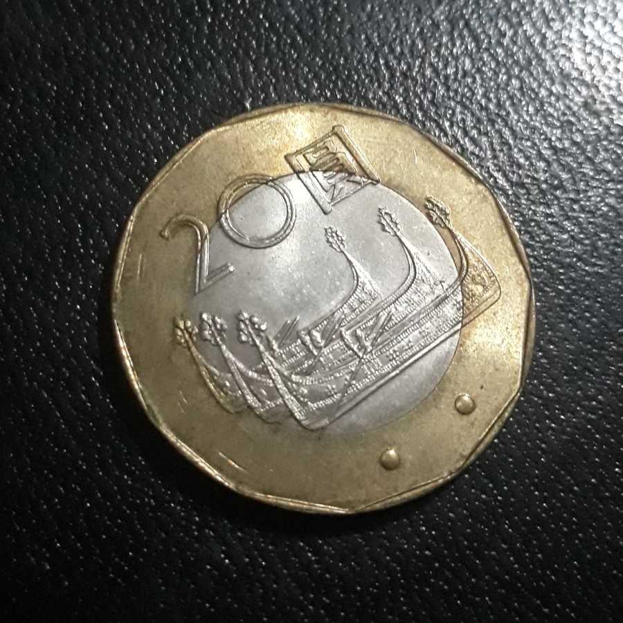 Taiwan ( Rep of China ) - 20 Yuan 2001 : Koin / Asing / Kuno