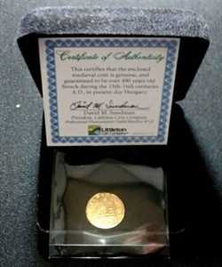 Madonna & Child Silver DENAR Renaissance Coin Box and CoA Mary & Baby Jesus