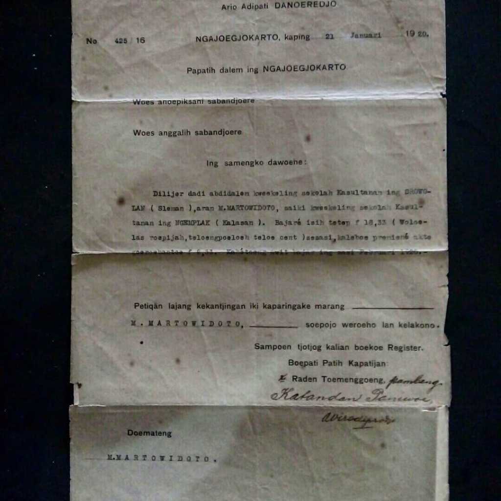 Serat Kekantjingan Kangdjeng Pangeran Adipati Danoeredjo 1920 & 1937