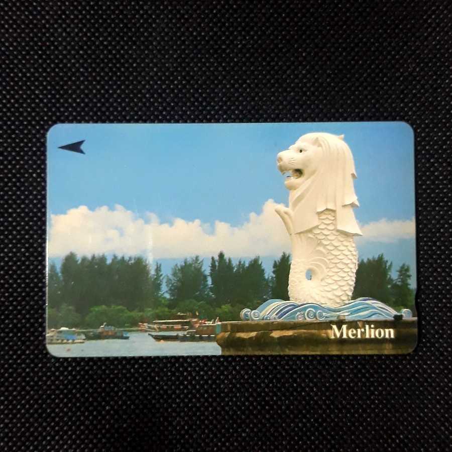 Kartu Telepon Umum Luar : Singapore Telecom SGD 5 - Merlion