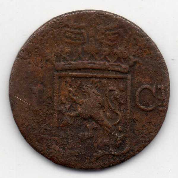 A1381 Nederlands Indies 1 Cent Tahun 1836 Bekas Sesuai Gambar