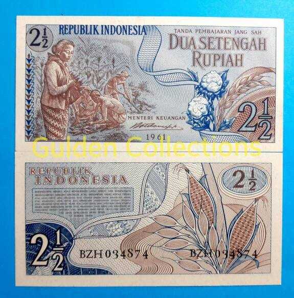 Uang Kuno 2.5 Rupiah Tahun 1961 Mahar Pernikahan Koleksi