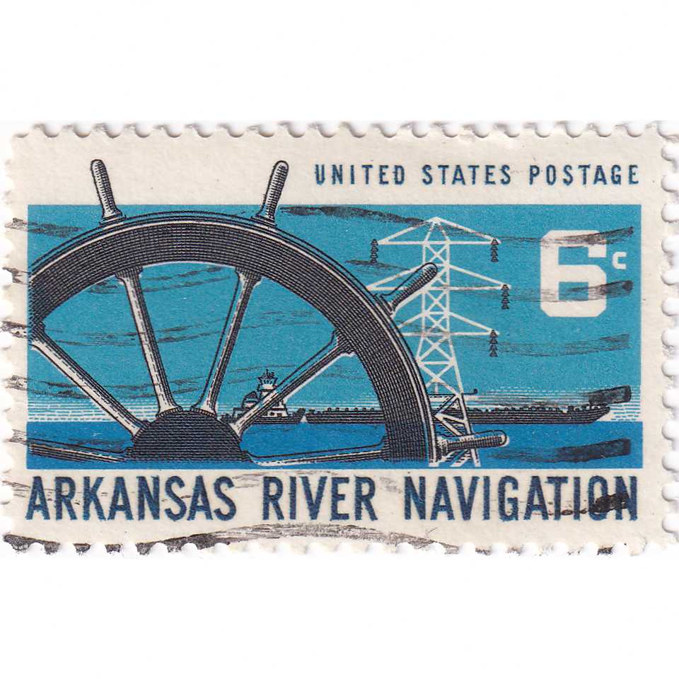 Prangko United States 1968 - Arkansas River Navigation Used