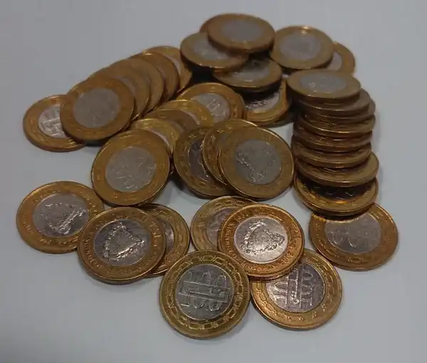 A38 Per 1 Keping Koin Bahrain 100 Fils Tahun 2009 Bekas Pakai