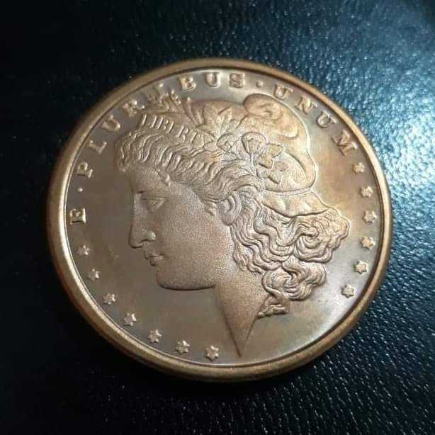 Bullion 1 troy ounce 0.999 fine copper - Morgan Dollar
