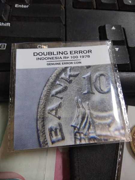 X 775 Doubling Error 100 Rupiah tahun 1978 Lihat Diskripsi