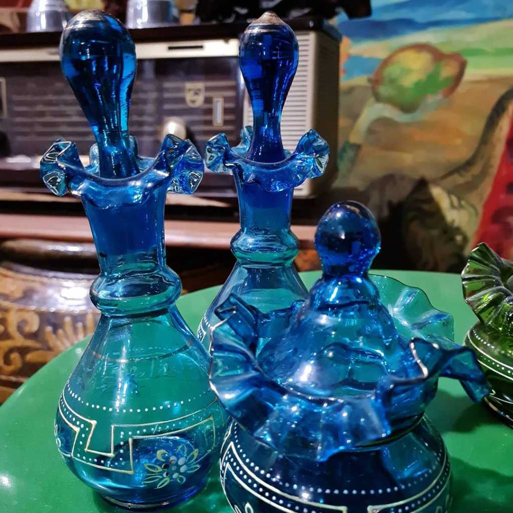 Crystal Blue oil bottle