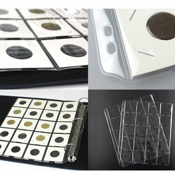 Refill koin holder bening mingt pccb 20 pocket kantong transparan