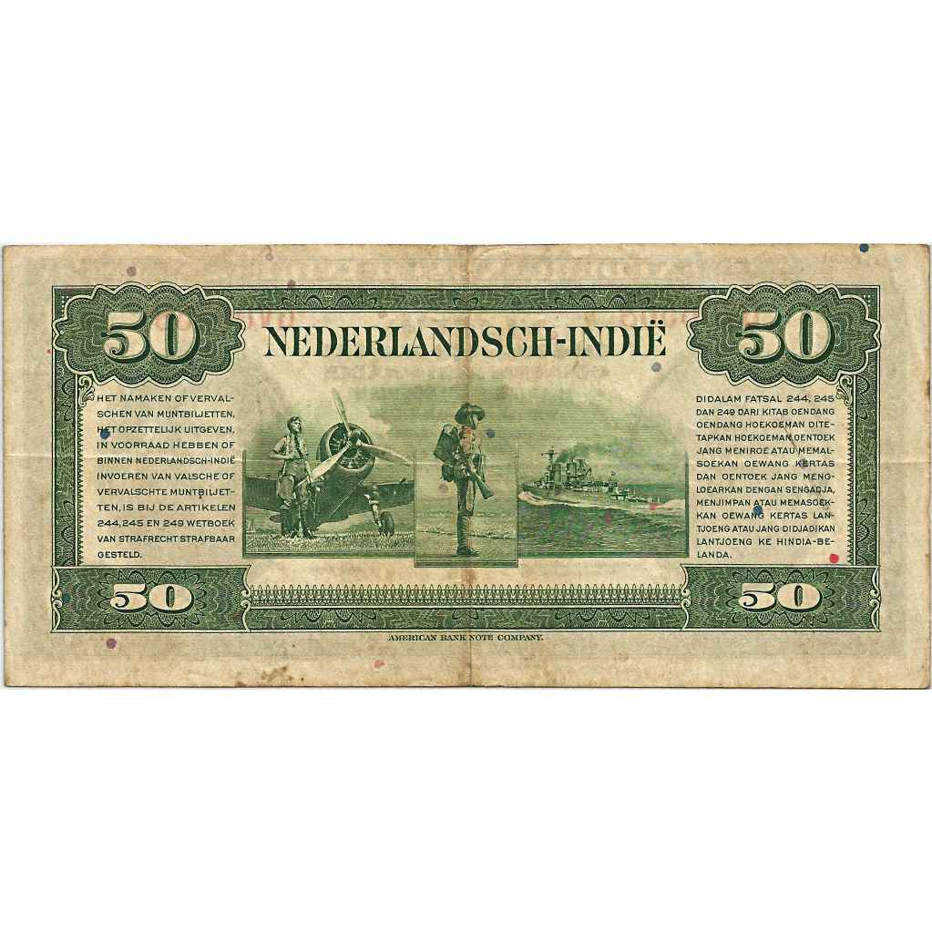 Uang Kuno Indonesia 1943 (NICA) 50 Gulden