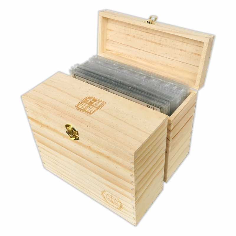 Box kayu slab uang bergrade PMG 230 x 90 x 186 mm kosongan