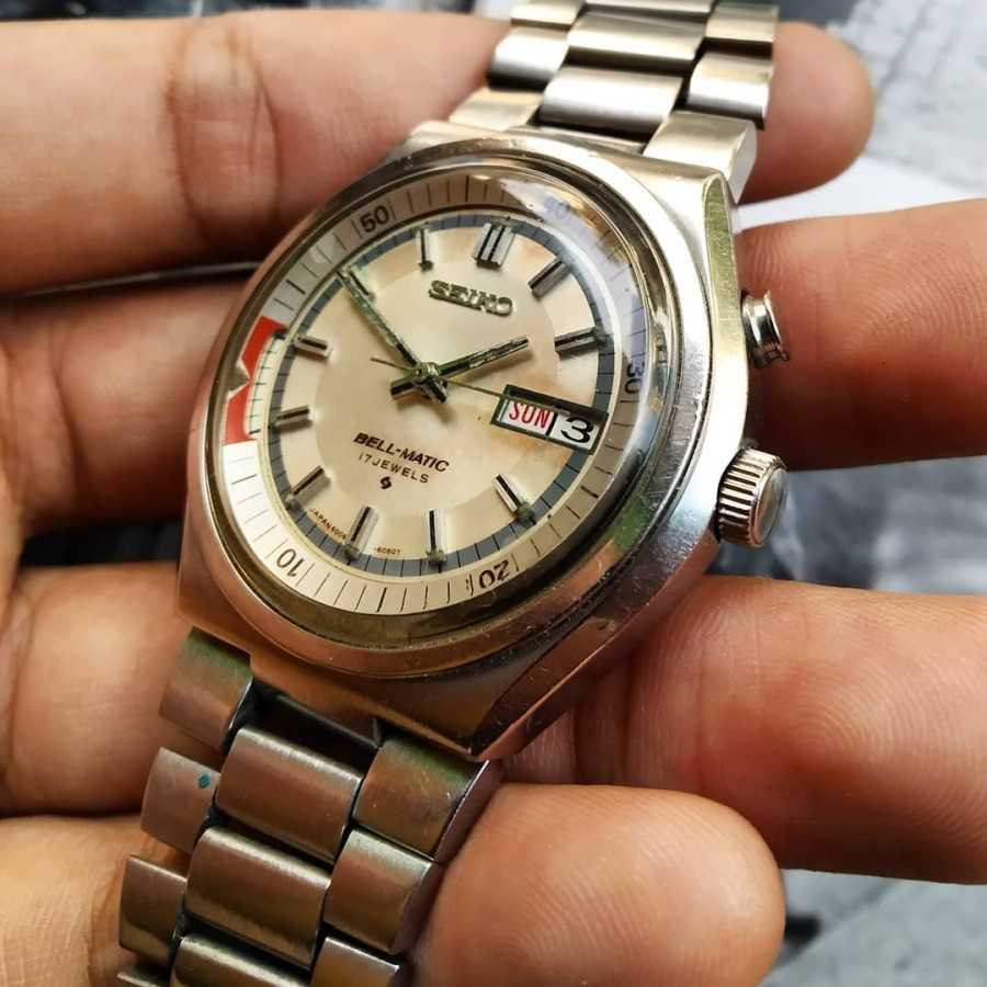 Jam Tangan Vintage Seiko Bell Matic 17 