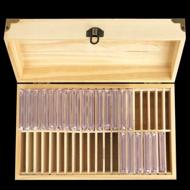 Box kayu kosongan bisa di isi 40 slab NGC, PCGS, PCCB, dll