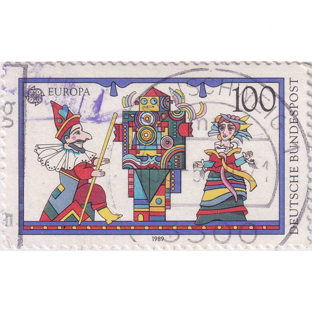 Prangko Germany 1989 - EUROPA Stamps - Children's Games 100Pfg Used