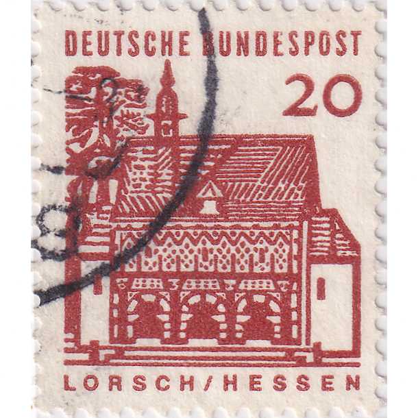 Prangko Germany 1965 - German Building Structures of the 12th Century, small size 20Pfg Used