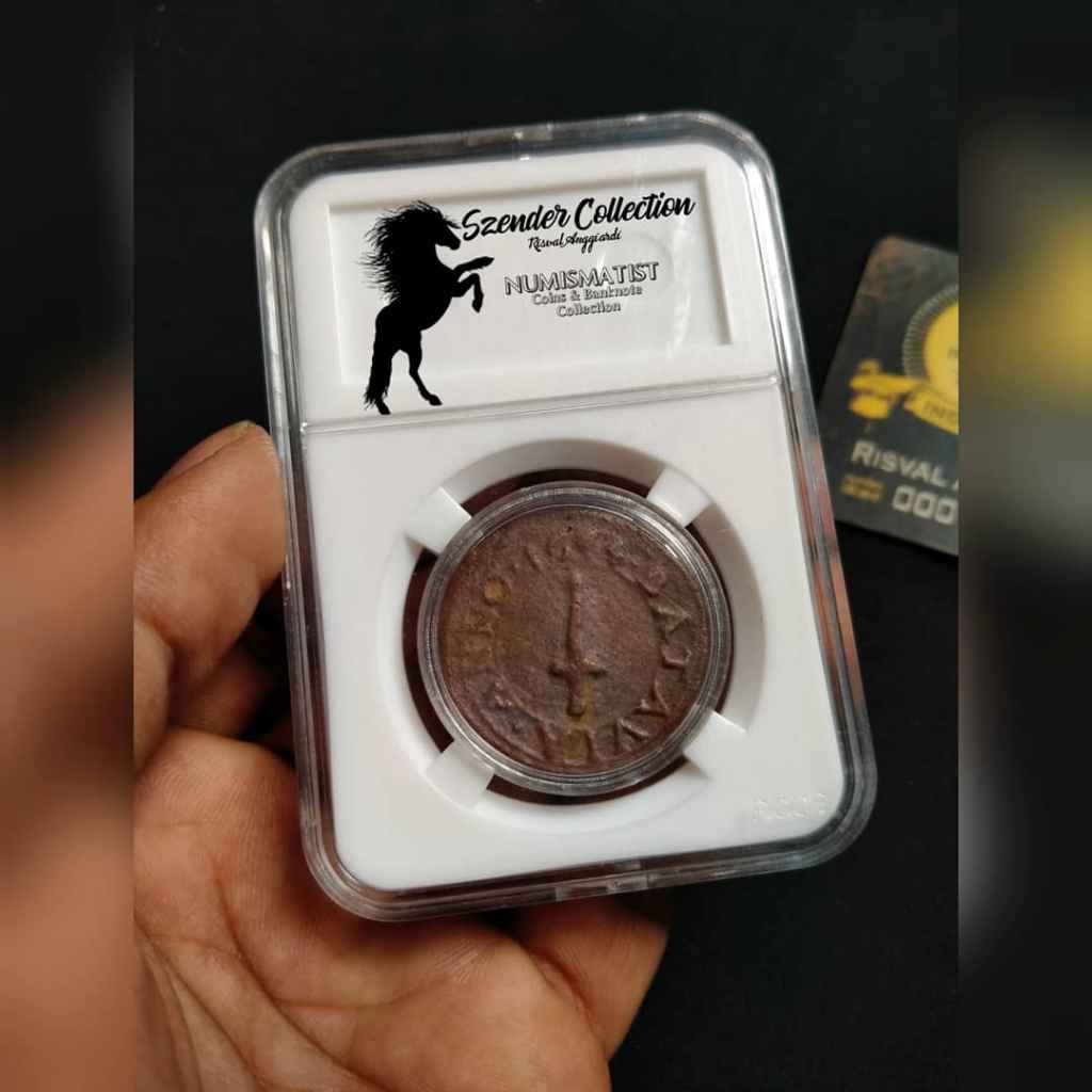 KOIN VOC BATAVIA ANNO 1644 SWORD BATAVIA