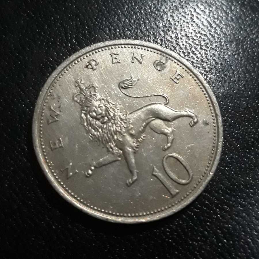 Britania Raya ( Great Britain ) - 10 Pence 1975 : Koin / Asing / Kuno