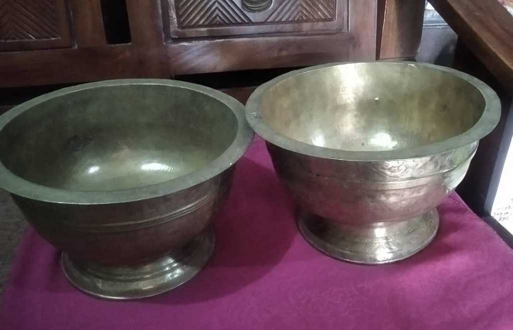 Bokor Jawa kuningan 26 cm